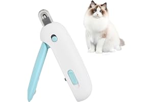 Duronge Cat Nail Clippers, Professional Cat Claw Clipper with Safety Guard and Safety Lock, Cat Nail Trimmers, Beauty Care Tools, Avoid Excessive Cutting, for Small Cat, Puppies, and Small Animals