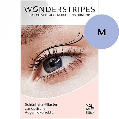 Wonderstripes Augenlid Pflaster, transparent, Größe M