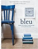 Bleu : Motifs de broderie traditionnelle et au point de croix