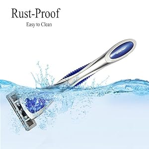 Manual Razor 6+1 Blade Shaving Razor Set NEWSTART Facial Shaver for Men and Women with Replaceable Blades Non-Slip… - Image 2