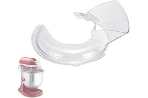 Tuzsocr Protection anti-éclaboussures avec bec de remplissage,pour mixeur Kitchenaid 4,5 ou 5 quart - 5KN1PS - Arroseur de protection pour couvercle de mixeur KitchenAid - Tête inclinable 4,5-5QT
