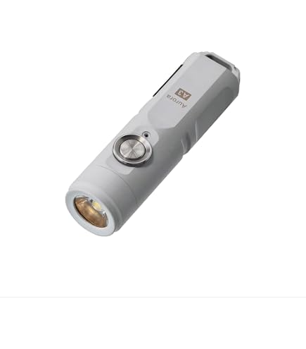 RovyVon A1 Gen 4 – Mini Torcia EDC Da 650 Lumen, Ricaricabile USB-C, 4 Modalità + Strobo, Batteria 300 MAh, Corpo In PA+acciaio, Resistente IPX6