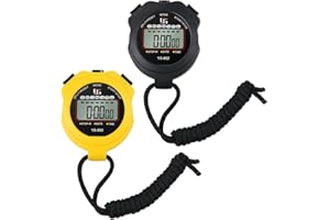 VNIMKSO 2Pcs Digital Sports Stopwatch Timer, Suitable for Athlete Coaches Referee Students and the elderly for Training Swimming Running Match