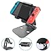 Produktbild Handy Ständer, iDudu Aluminum Multi-Winkel faltbar Desktop Halterung für iPhone 8 8Plus 7 7Plus Samsung Galaxy S8 S8Plus S7 S7Edge Huawei P10 P9 Nintendo Switch und 6-8" Tablet (Schwarz)