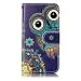 Produktbild iPhone 5 / 5S / SE Hülle, Chreey [Geprägte Muster] Kratzfestes Flip Case Ledertasche Magnet Klapp Etui Handyhülle [Eule] + Brieftasche Kartenfächer Ständer