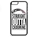 Produktbild Smartcover Case Straight outta Charming z.B. für Iphone 5 / 5S, Iphone 6 / 6S, Samsung S6 und S6 EDGE mit griffigem Gummirand und coolem Print, Smartphone Hülle:Iphone 6 / 6S schwarz