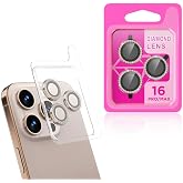 ZORE Apple İle Uyumlu iPhone 16 Pro iPhone 16 Pro Max CL-06 Kamera Lens Koruyucu Titanyum