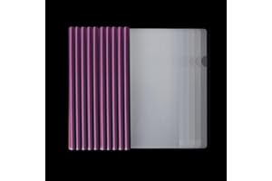 VOKENFORU 10PCS A4 Report Covers with Sliding Bar, Plastic Sliding Bar Binder Cover, Transparent Slide Binder File Folder for School Office Documents Classification, Purple