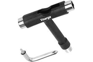 Voarge Skateboard multifonction portable avec clé Allen en en T et tournevis cruciforme, en forme de L, long, scooter, roller, skateboard.