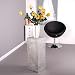 Produktbild DEKO SÄULE "PLATA" Dekofigur Metall mit Glasplatte 70 cm antik-silber