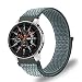 Produktbild Fintie Armband für Galaxy Watch 46mm / Gear S3 Frontier/Gear S3 Classic/Huawei Watch GT - Premium Nylon Atmungsaktive Uhrenarmband Ersatzband mit Verstellbarem Verschluss [ groß ], Sturmgrau