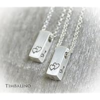 Partnerketten Silber 925 mit Wunschinitialen, personalisiert