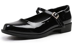FASHION THIRSTY Women Girls Platform Mary Jane Pump Shoe Ladies Kids Comfort Formal Office School Smart Ankle Strap Round Toe Wide Fit Shoes