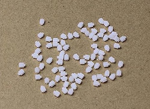 Winwill 10pcs neue 7 Zähne 0.3 Modul Coreles Motor Plastik Zahnrad-Rad für DIY Teile