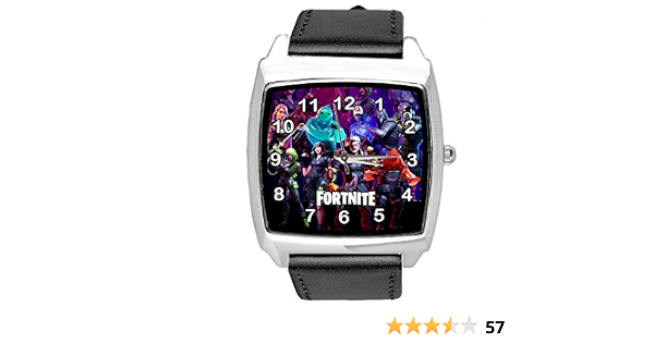 TAPORT® Orologio quadrato in pelle nera per fan FORTNITE : Amazon.it:  Orologi