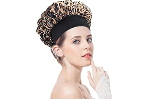 SUFUNE Cuffia Seta Capelli Ricci,Cuffia Capelli Ricci Notte,Cuffia Seta,Cuffia di Seta per la Notte Capelli Ricci,Cuffia per Capelli Ricci da Notte,Cuffia Seta Notte,per Donna