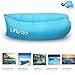 Produktbild ** NEUE VERSION ** Thicker & Longer - Lifeasy - Outdoor Wasserdicht Aufblasbare Air Sofa Couch Portable Kompression Schlaf-Liege für Camping, Strand, Park, Hinterhof - Blau