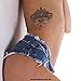 2 x Lotus Mandala Flower Tattoo - Indian Mandala Lotus Flower temporary Tattoo - No China (2 Lotus)