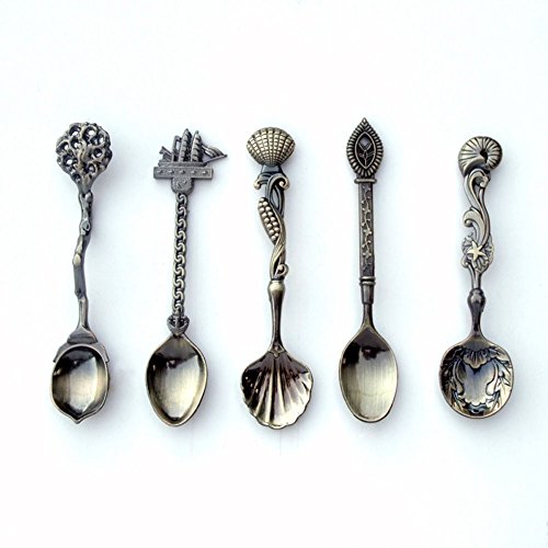 oumosi 5 Pcs/set cocina comedor Bar Vintage Royal Style Bronce Mini C