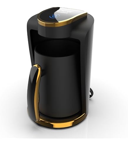 Arzum Okka Minio Türkischer Kaffeeautomat – Für 1–4 Tassen, 300 Ml Edelstahlkanne, Überlaufschutz, 480W, Kupfer-Design