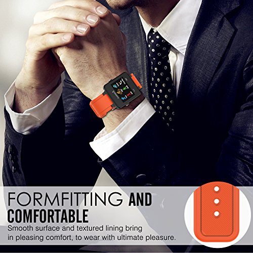 MoKo Garmin Vivoactive Correa de Reloj  Suave Silicona Reemplazo Watch Band para Garmin Vivoactive   Vivoactive Acetate Sports GPS Smartwatch - Naranja