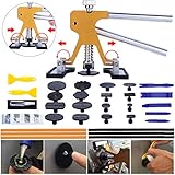 dellenwerkzeug LEICHTER BETRIEB: Das lackfreie Dellen reparatur set kann von jeder Person problemlos bedient werden, selbst das Mädchen kann leicht reparieren. Die meisten Dellen entferner können in einer halben Stunde fertig gestellt werden, es kann viel Geld und Zeit sparen, aber auch das Autokarosserie. Dellen reparatur kann unbegrenzt verwendet werden.