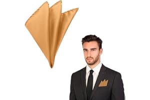 THE TIE COMPANY The Tie Co™ Premium Pocket Square – Matte Satin Handkerchief for Men, 29x29cm, Classic Formal Hanky for Suit, Wedding, Business