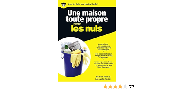 Une Maison Toute Propre Pour Les Nuls Martel Heloise Xavier Manuela Amazon De Bucher