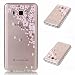 Produktbild Samsung Galaxy J5 (2016) Hülle,MUTOUREN Samsung Galaxy J5 (2016) SM-J510F (5.2 Zoll) Handytasche Ultra-dünne Acryl Schutzhülle Tasche Kristall Transparent Silicon TPU Schutz Protective Telefon Case Cover für Samsung Galaxy J5 (2016) SM-J510F-Blumen Rose