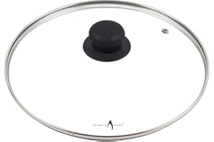 Penguin Home 20cm Toughened Glass Lid with Bakelite Knob - Perfect for Saucepan, Durable and Stylish Cookware Lid