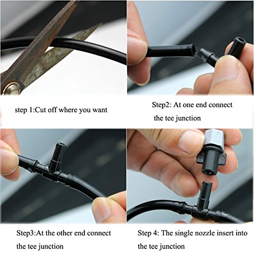 KING DO WAY 10 Stueck Troepfe 10m Bewaesserung Sprinkler fuer Anlagen Blume Tropschlauch Mikro Bewaesserungssystem Perlschlauch Pflanzen - 5