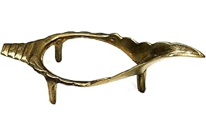 ASHIRWAD Messing Shankh Stand Valampuri Sangu Shankha Dakshinavarti Vamavarti Metall (Stand-3)