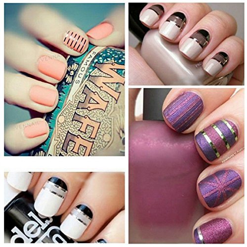Nail Art Stripes Nail Art Stripes Tape Zierstreifen Packung mit 30 Rollen Striping Tape in verschiedenen Farben - 5