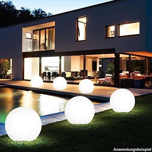 3er Set LED Solar Leuchten Kugel weiß Libellen rotierend Beleuchtungen Außen Steck Lampen Strahler