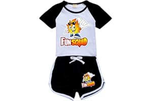 OAIXIUR Fun Merch Girls' Fashion Comfortable Shorts and Top 2Pcs Outfits