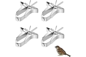 LSCUYZ Vögel Futterhalter, 4 Stück Papageien Obst Gemüse Feeder Clip, Papageien Obst Gemüse Feeder Clip, Metall Papagei Gemüsehalter Feeder Clips Vogelkäfig Zubehör für Papageien Wellensittich