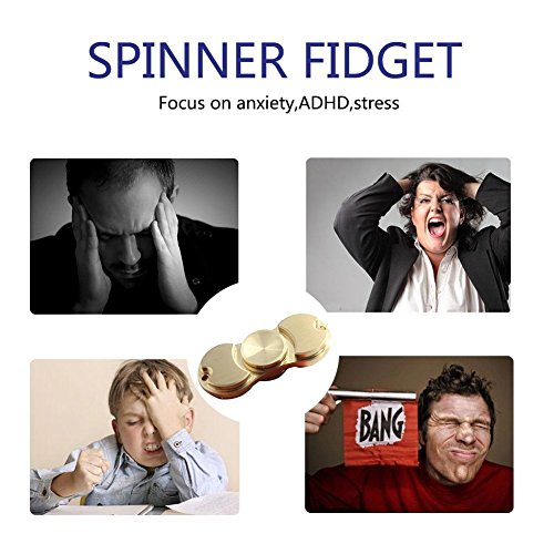 Hand Spinner Stress Relief Spielzeug, zappeln Spinner High Speed Edelstahl Made Keramik Lager ADHD Focus Anxiety Relief Spielzeug für Killing Time - 5
