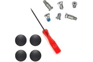 Pardarsey Replacement 6pcs/Set Bottom case Screws + 1pcs 5 Point Pentalobe Screwdriver for MacBook Pro Retina 16” A2141 MVVJ2LL/A MVVK2LL/A EMC 3347 2019 Year (Silver)