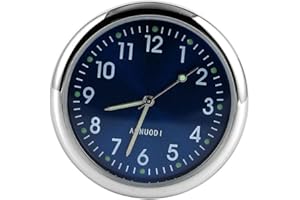 TAOYUN Air Outlet Decoration Car Clock Universal Pocket Mini Luminous Ornaments Watch Quartz Clocks Car Interior Styling Accessories Stick-On Clock For Car Boat Bike