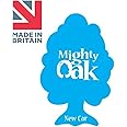 5 x MIGHTY OAK AIR FRESHENER CAR / HOME / OFFICE - NEW CAR - BLUE - 5 PACK