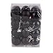 Produktbild BURFLY 30mm Weihnachtsbaum Kugel Flitter hängende Home Party Ornament Dekor 24 STÜCKE (Schwarz)