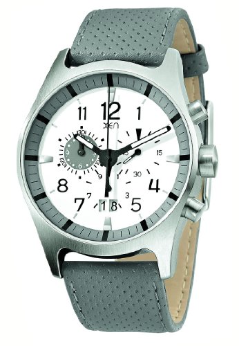 XEN Herren Chronograph grau/wei XQ0217 XEN Herren Chronograph grau/wei XQ0217