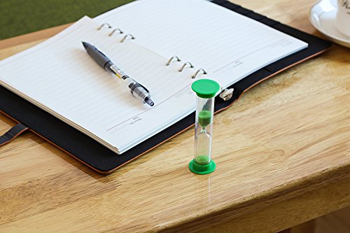 Sanduhr 10er 2 Minuten Pack Set – Premium Buntes 2 Minuten Sanduhren Set für Kinder – Farben: Blau, Grün, Rot - 5