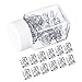 Mudder 50 Pieces Aluminum Dread Locks Adjustable Metal Cuffs Dreadlocks Beads Braiding Hair Decorations (Silver)