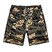 Produktbild MNRIUOCII Herren Strandhose Camouflage Herren Block Casual Shorts Schnelltrocknend Bermuda Strandhose Atmungsaktiv Beachshorts Strand Surf Board Shorts Mode Strandhosen (Gelb, XXL)