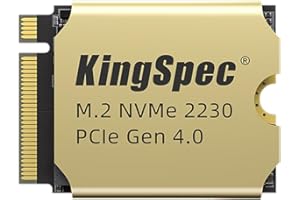 KingSpec 512 GB M.2 2230 PCIe Gen4 NVMe SSD z termometrem, do 5000 MB/s, wewnętrzny dysk Solid State Drive, kompatybilny z Steam Deck, ASUS ROG Ally, Surface Pro, laptopami