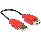 Strom Nur USB Ladekabel Kabel Verlängerung Anschlusskabel 20 cm