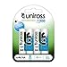 Produktbild 4 Batterien Akkus Uniross wiederaufladbar AA LR06 1.2 V 1300 mAh Ni-MH Battery Akku