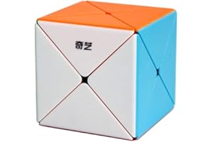 OOSTIFUN Gobus 8 Ejes X Cubo mágico Dino Skew Irregular Cubo (Multicolour Stickerless)