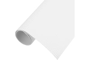 QUARKZMAN wellpapp blad 5 stycken 30 cm x 20 cm x 1,6 mm vit kartong för gör-det-själv hantverk
